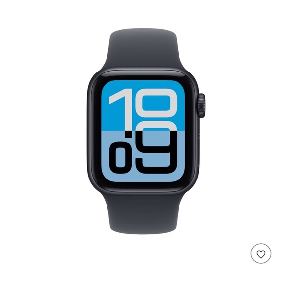 Apple Smartwatch with Blue Display and Black Band